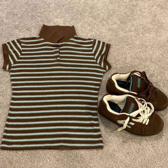 Etnies Shoes - Etnies Skate Shoes & Matching Shirt